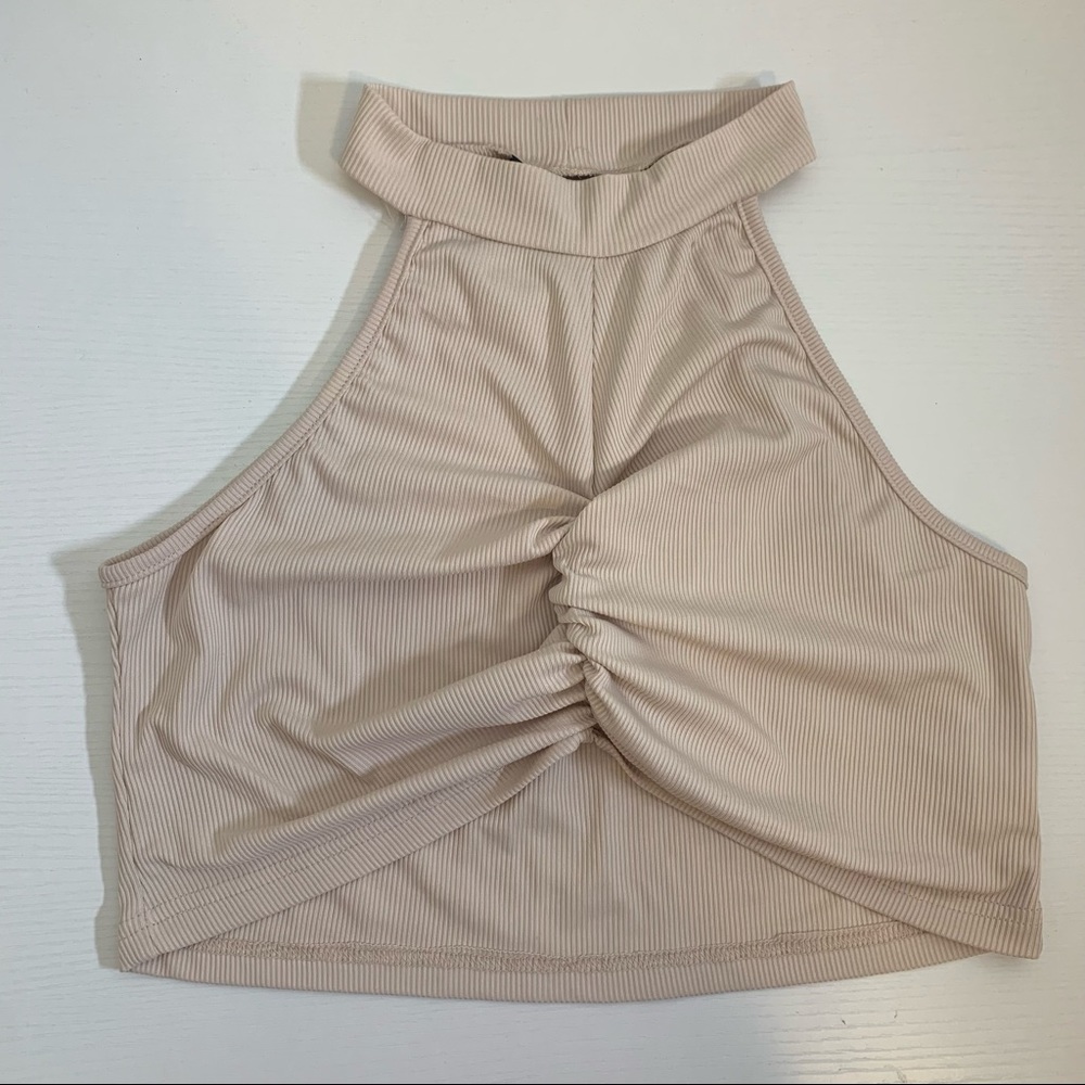 Tan Crop Top | size large
